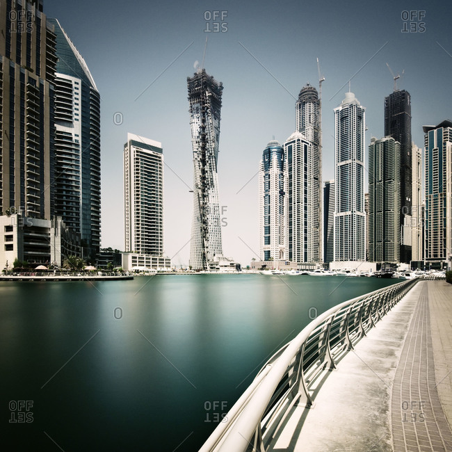 Dubai Marina is artificial canal in Dubai, United Arab Emirates