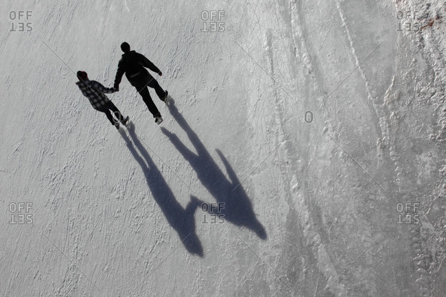 A couple enjoys a sunny afternoon on the Rideau Canal in Ottawa