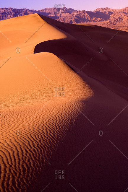 Desert scenic over sand dunes