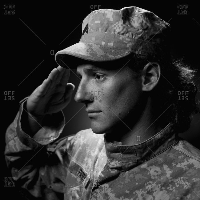 Jesse Parry US Marines 26 Years old Served in Afghanistan Shot in studio Telluride Colorado Model Released image