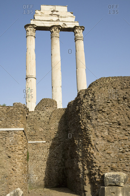 Three Columns In The Forum