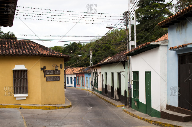 The colorful, colonial streets of choroni, venezuela