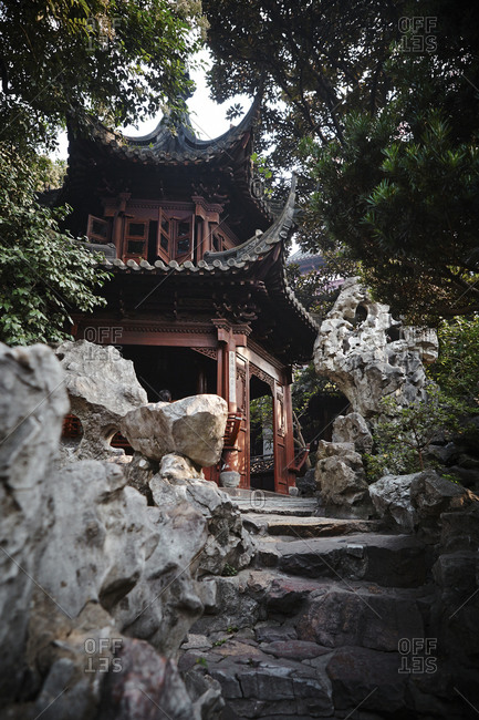 Traditional Chinese building in Yuyan garden, Shanghai, China