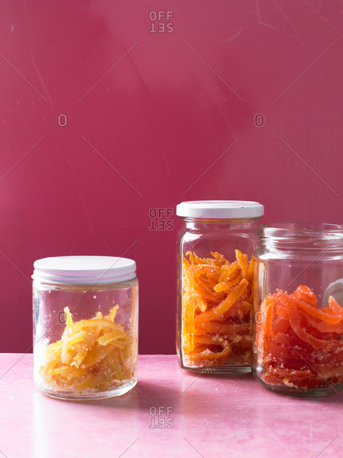 Fruit-candies in jar
