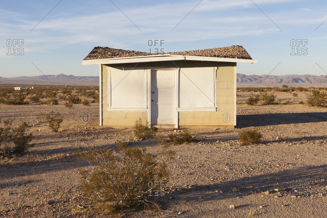Abandoned building in Mojave desert