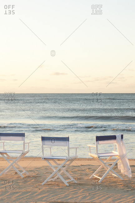Director\'s chair on beach