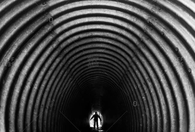 Pedestrian tunnel, Olympic National Park, USA