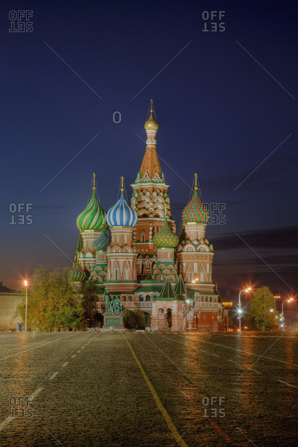 Saint Basil\'s Cathedral and Red Square, Moscow, Russia
