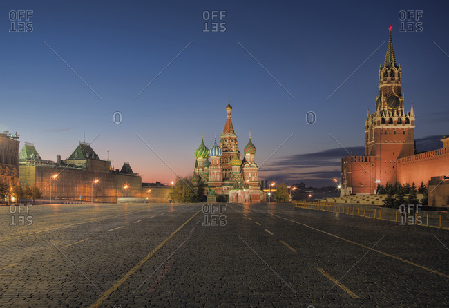 Kremlin, Saint Basil\'s Cathedral, and Red Square, Moscow, Russia