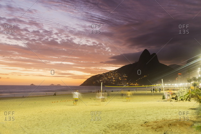 Sunset, Panama Beach, Rio de Janeiro, Brazil, South America