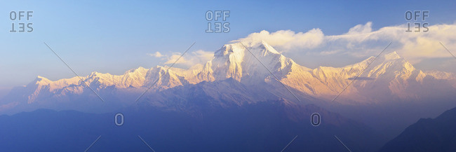 Dhaulagiri Himal seen from Khopra, Annapurna Conservation Area, Dhawalagiri (Dhaulagiri), Western Region (Pashchimanchal), Nepal, Himalayas, Asia