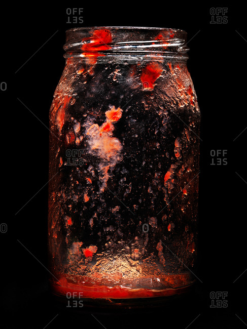 Empty jelly jar