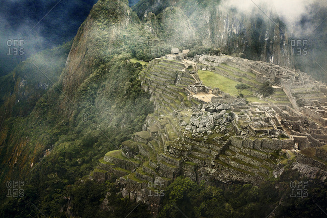 Aerial view on Machu Picchu, Peru
