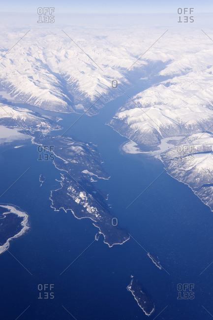 Aerial view of alaska