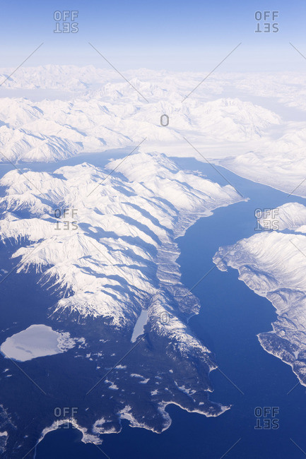 Aerial view of alaska