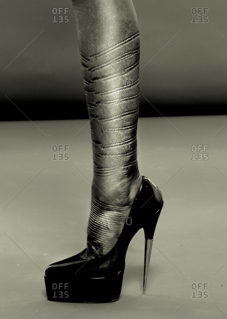 Woman wearing high-heels