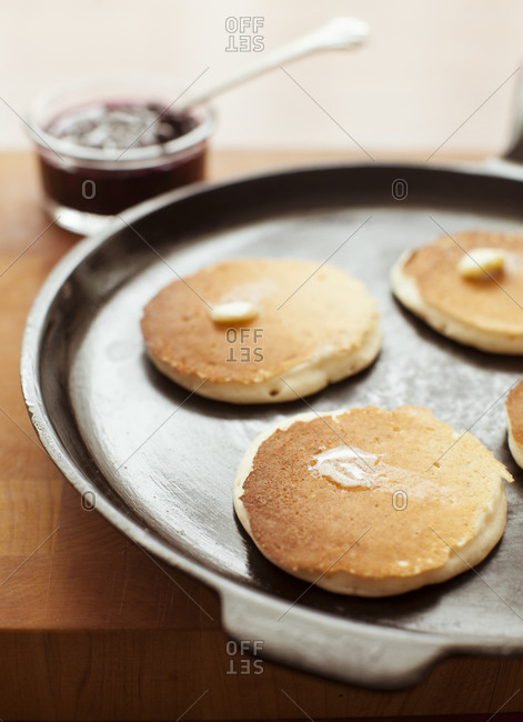 Making North American pancakes