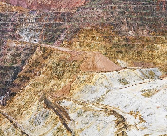 Copper mining pit in Bisbee, Arizona