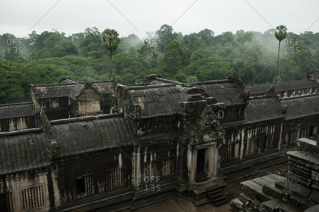 Buildings in the Angkor Wat temple complex, Cambodia