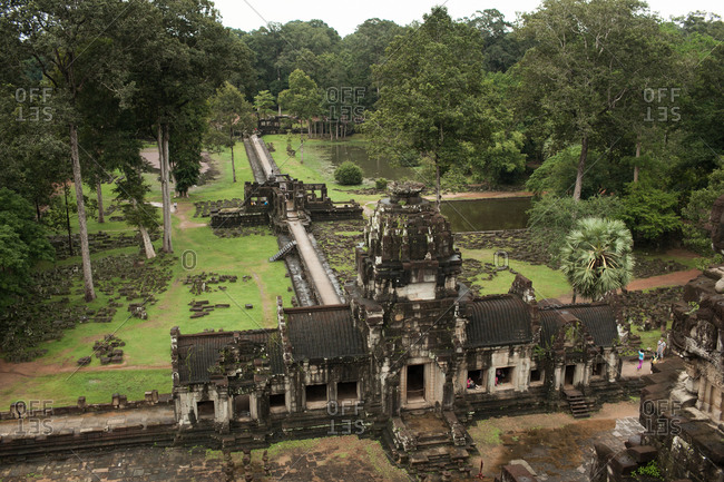 Buildings in Angkor Wat temple complex, Cambodia