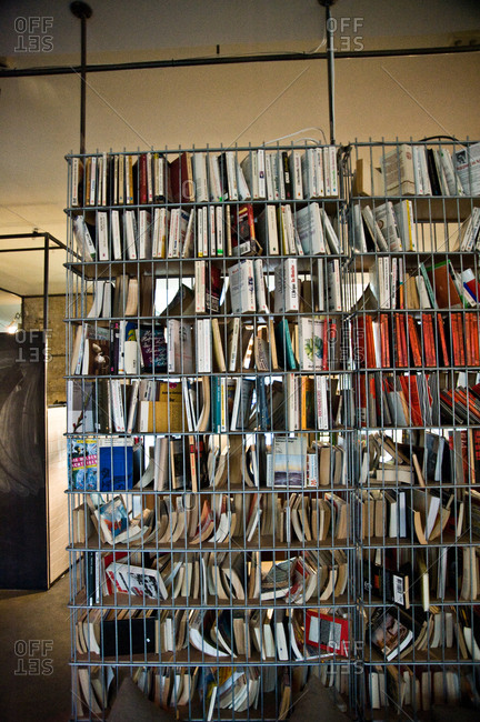 View of a shelf full of books