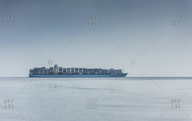 Container ship, Strait of Gibraltar