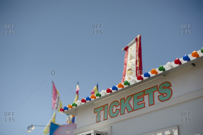 Classic carnival ticket booth