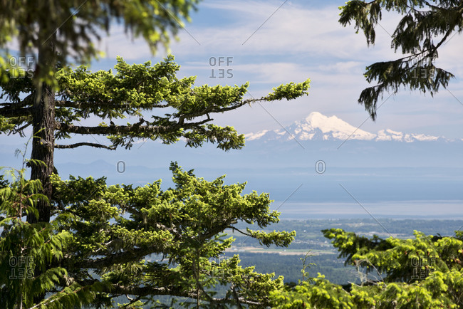 View of Mount Washington from Port Angeles, USA