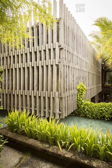 Garden detail in a luxury hotel in Bali