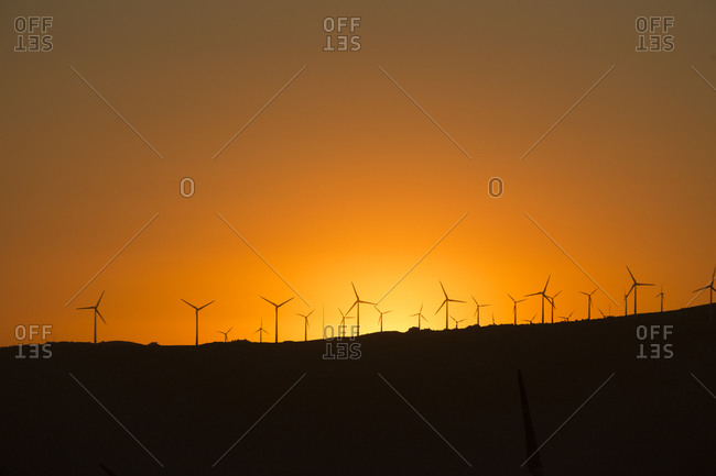 Wind farm, Andalusia, Spain