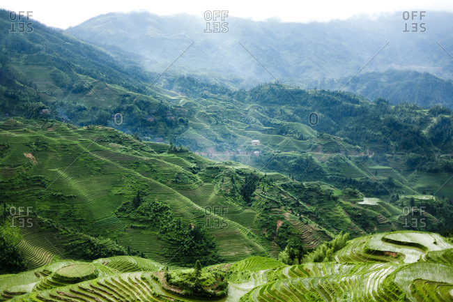 Landscape of rural Longsheng, China