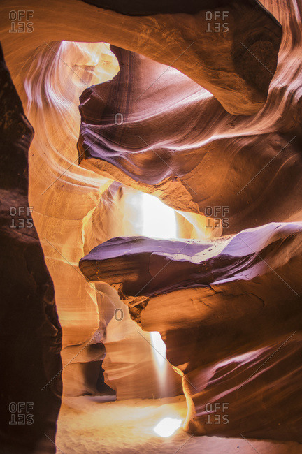 Antelope Canyon, A Narrow Canyon carved out of the sandstone found on the Navajo Nation Reservation