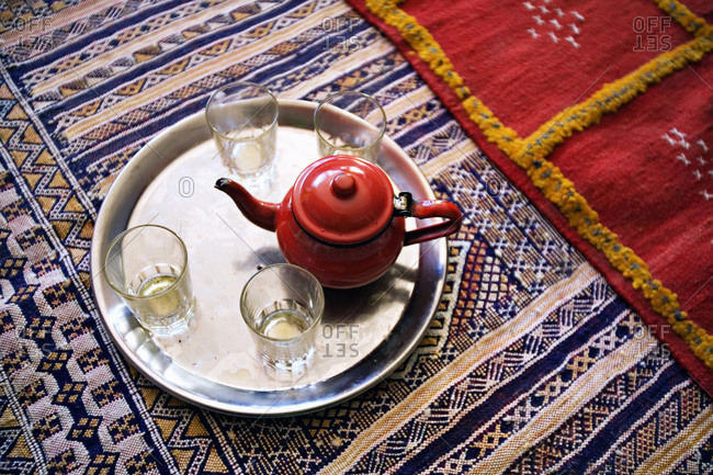 Moroccan tea display