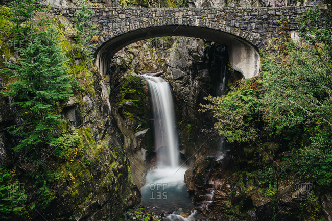 Christine Falls Bridge in the Mount Rainier National Park