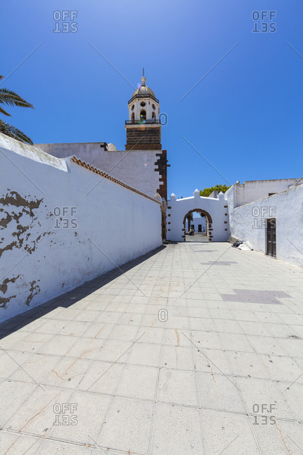 Old town, Iglesia Nuestra Senora de Guadalupe and city gate, Canary Islands