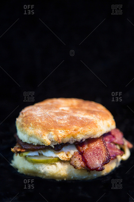 A bacon patty