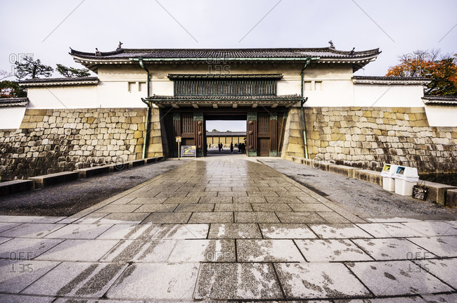 Entrance gate, Nijo Castle, Kyoto, Japan