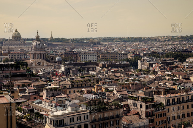 Bird\'s eye view of Rome at day