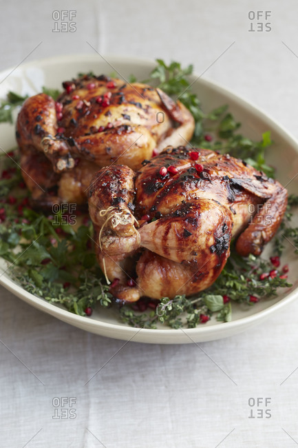 Chicken roast with pomegranate