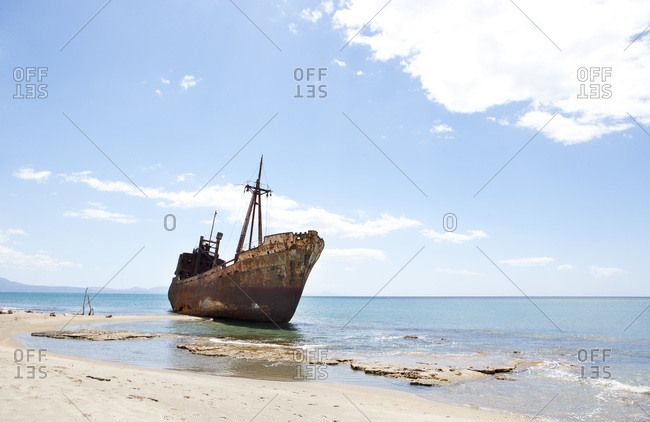 Ship wreck at beach
