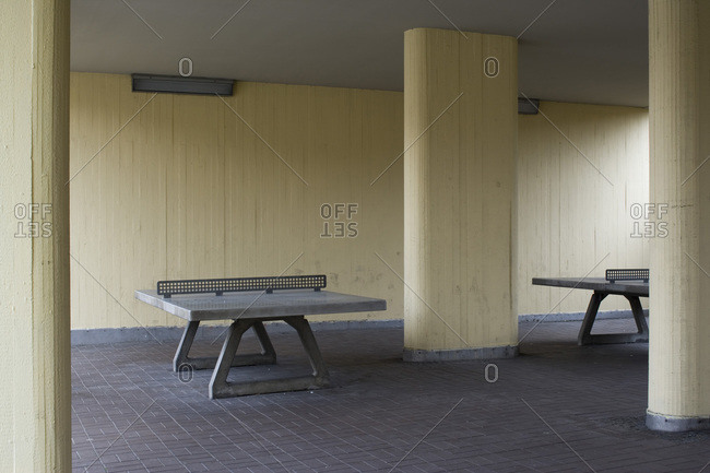 Urban concrete ping pong tables, Berlin