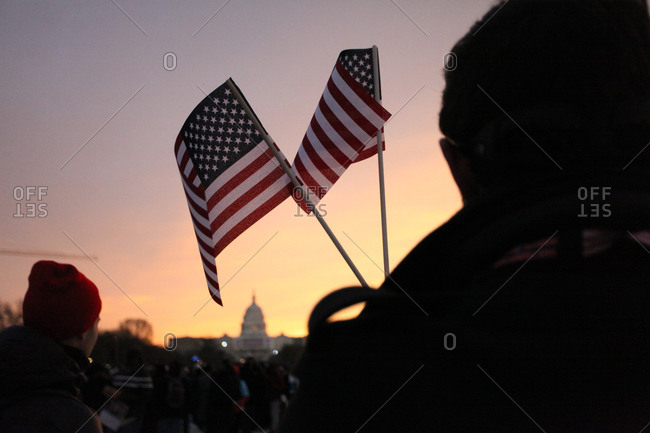 Crowds gathered in Washington D.C. for presidential inauguration