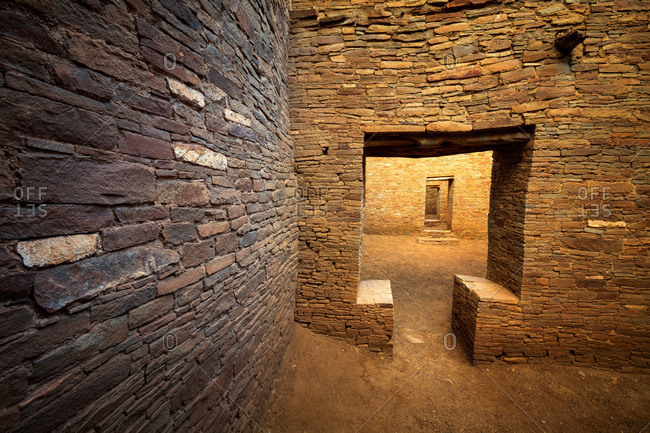 T-Door in a Pueblo Bonito ruin, Chaco Culture National Historical Park, New Mexico
