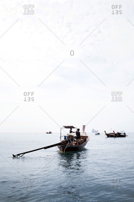 Fishing boats on the sea in Thailand