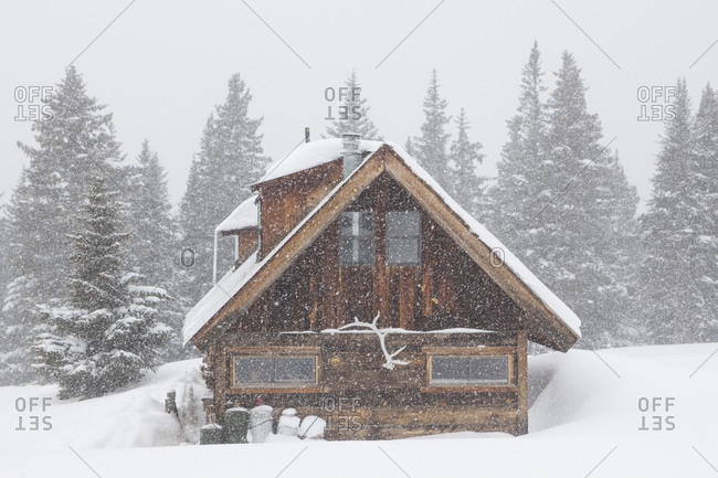 The cabin at Saint Paul Lodge on Red Mountain Pass, San Juan National Forest, Colorado