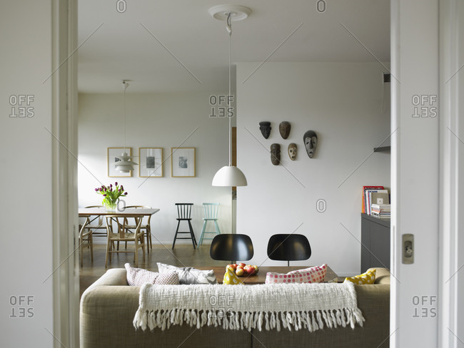 A clean, modern living room, Sweden