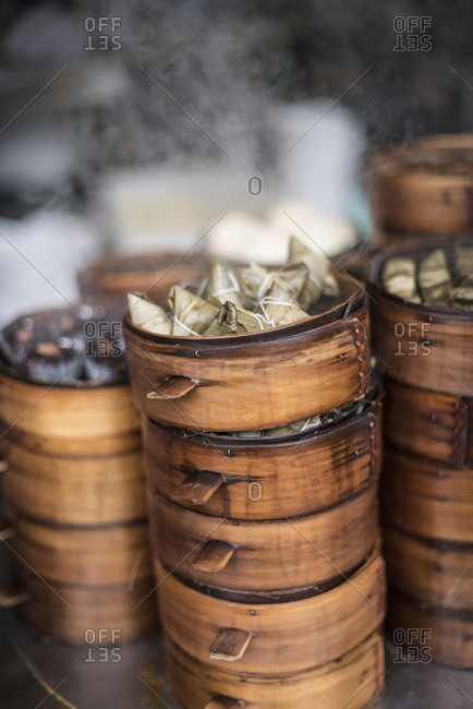 Rice dumplings baskets in Chengdu, China