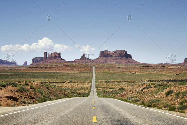 Highway in Monument Valley, Utah