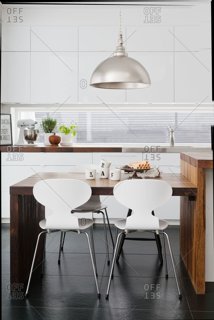 A modern Swedish kitchen table