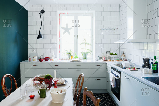 A kitchen filled with Christmas treats in Sweden
